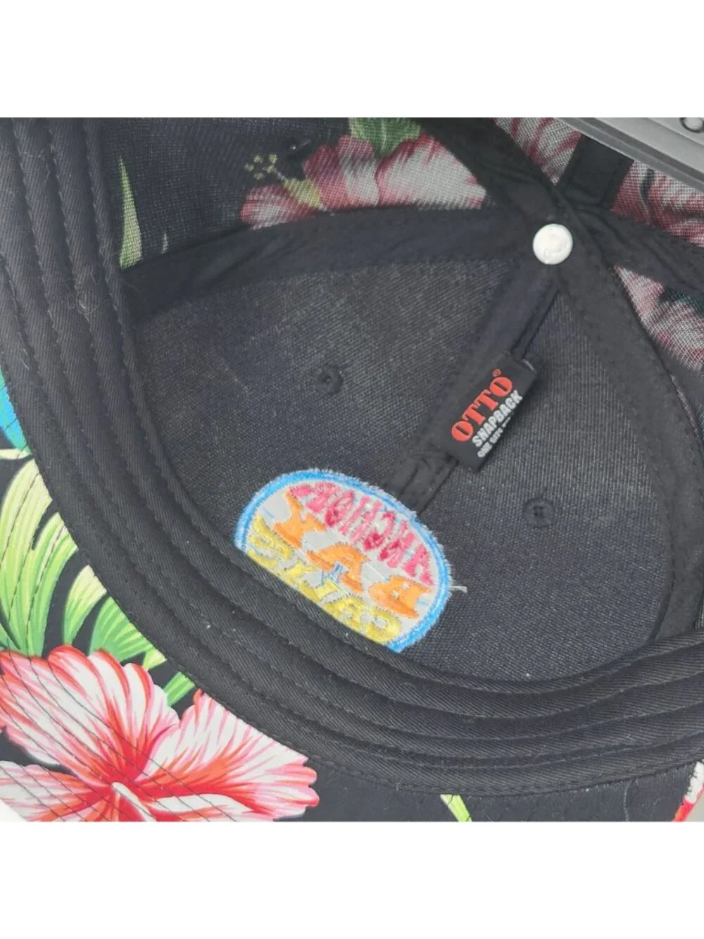 Anchor Bay California Hawaiian Hibiscus Floral Palm OTTO Snapback Hat Mendocino